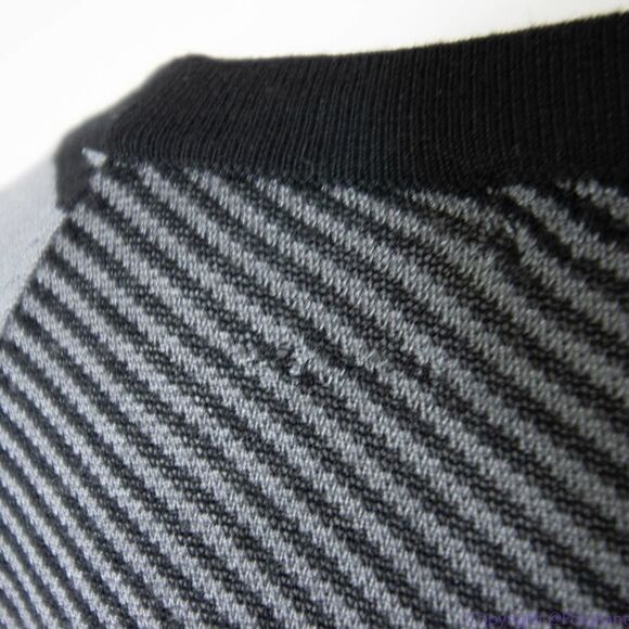 Tart black and grey stripe bodycon sweater dress, size XS - Picture 16 of 16